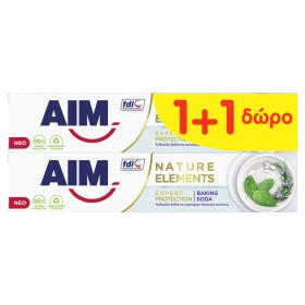 Aim Nature Elements Baking Soda, Οδοντόκρεμα, 2x75ml 1+1 ΔΩΡΟ