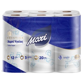 Maxi Prestige με Άρωμα, Χαρτί Υγείας Deco 3φυλλο 100γρ, 12τμχ