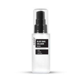 COXIR Black Snail Collagen Serum, Ορός Προσώπου με Έκκριμα Σαλιγκαριού για Ανάπλαση, Ενυδάτωση,  Λείανση της Επιδερμίδας & Αποκατάσταση του Τόνου του Δέρματος, 50ml