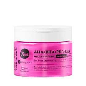 7DAYS Exfoliating Peeling Pads AHA+BHA-PHA+LHA, Απολεπιστικά Δισκία Δύο Όψεων Με Σύμπλεγμα 4 Οξέων, 150ml