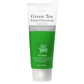 3W Clinic Green Tea Foam Cleansing Anti Sebum, Αφρός Καθαρισμού Προσώπου με εκχύλισμα Πράσινου Τσαγιού για Μικτό/ Λιπαρό Δέρμα, 100ml