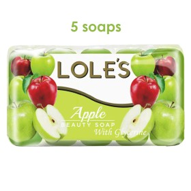 LOLE’S® Apple Beauty Soap, Σαπούνι, 5x60g, 5τμχ