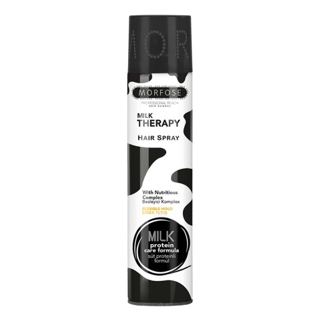 Morfose Milk Therapy Hair Spray, Λακ Μαλλιών για Ταλαιπωρημένα Αδύναμα Μαλλιά, 300ml