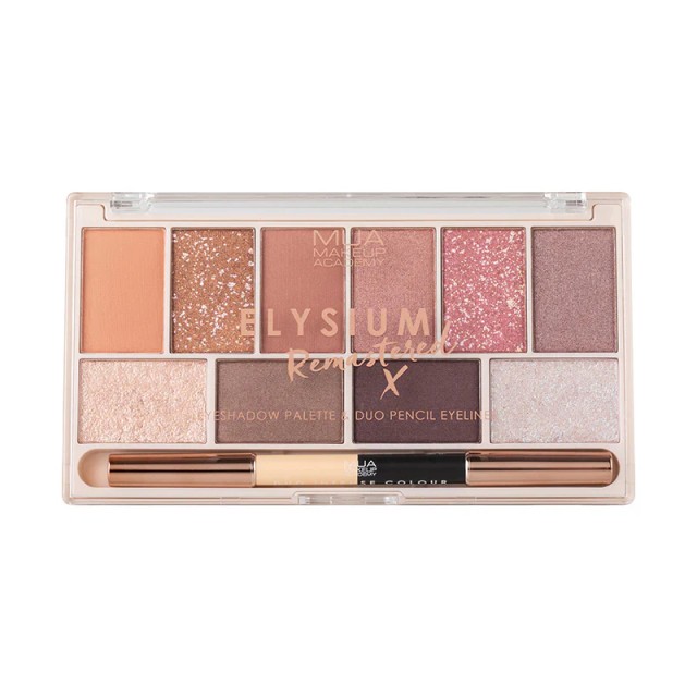 MUA 10 Shade Palette Elysium Remastered, Παλέτα Σκιών, 17gr