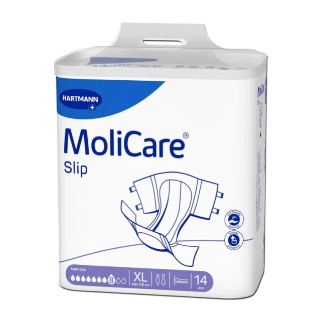 Hartmann Molicare Slip Super Plus 8 Drops, Πάνες Ακράτειας Ενηλίκων, XLarge, 14τμχ