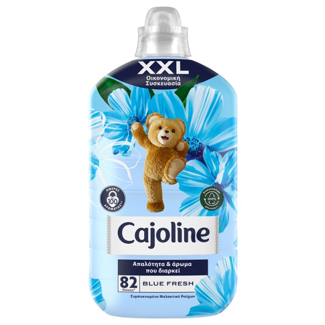 Cajoline Blue Fresh Συμπυκνωμένο Μαλακτικό Ρούχων, 82 μεζούρες, 1.725ml