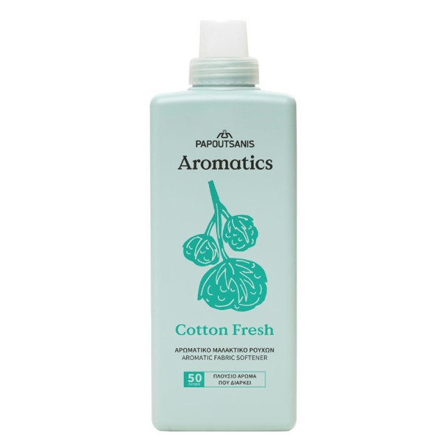 Papoutsanis Aromatics Cotton Fresh, Μαλακτικό Ρούχων, 1000ml