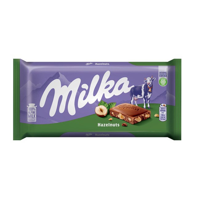 Milka Σοκολάτα Γάλακτος Hazelnut, 100gr