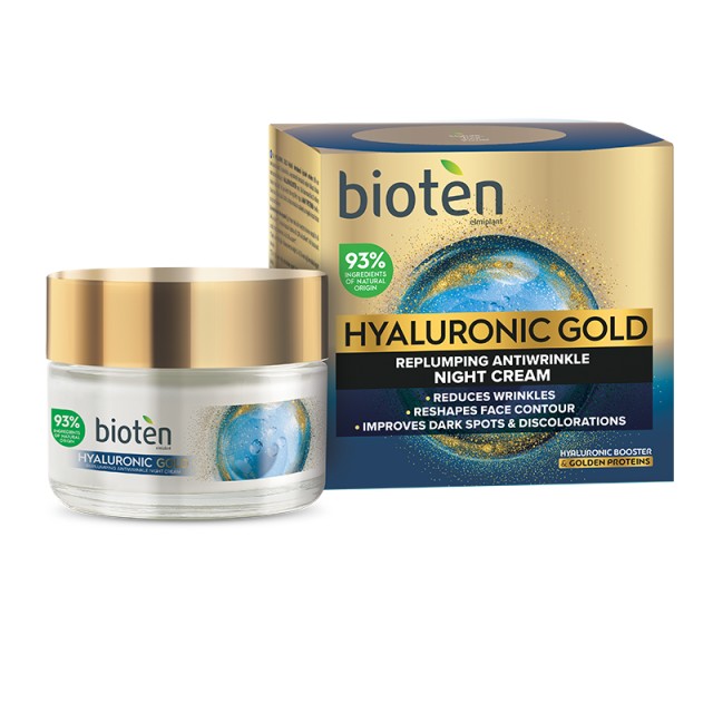 Bioten Hyaluronic Gold, Κρέμα Νύχτας 50ml