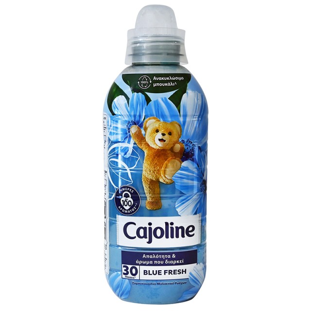 Cajoline Blue Fresh Συμπυκνωμένο Μαλακτικό Ρούχων, 30μεζούρες, 630ml