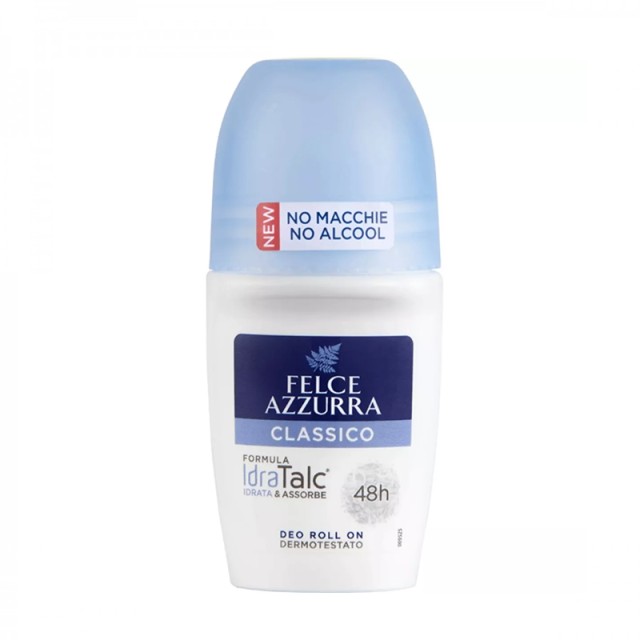 Felce Azzurra Classico IdraTalc Deo Roll On αποσμητικό σώματος 48 ωρών, 50ml