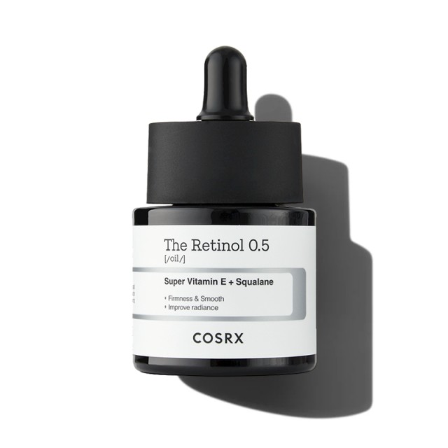 COSRX The Retinol 0.5 Oil, Ενυδατικό Έλαιο Προσώπου με Ρετινόλη για Αντιγήρανση, Μείωση των Ρυτίδων & των Σημαδιών 20ml