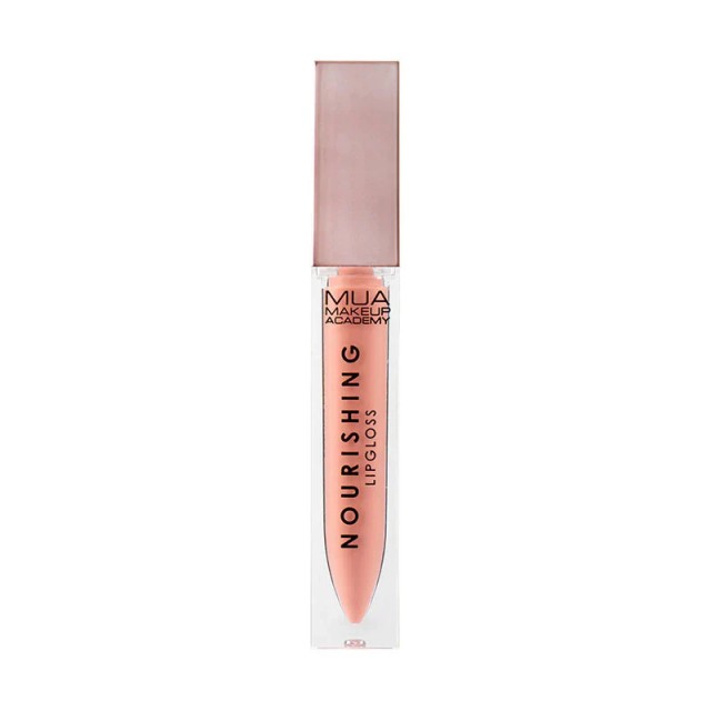 MUA Nourishing Lipgloss Super Nude, Eνυδατικό Lipgloss Με Λάδι Jojoba & Argan Oil, 7gr