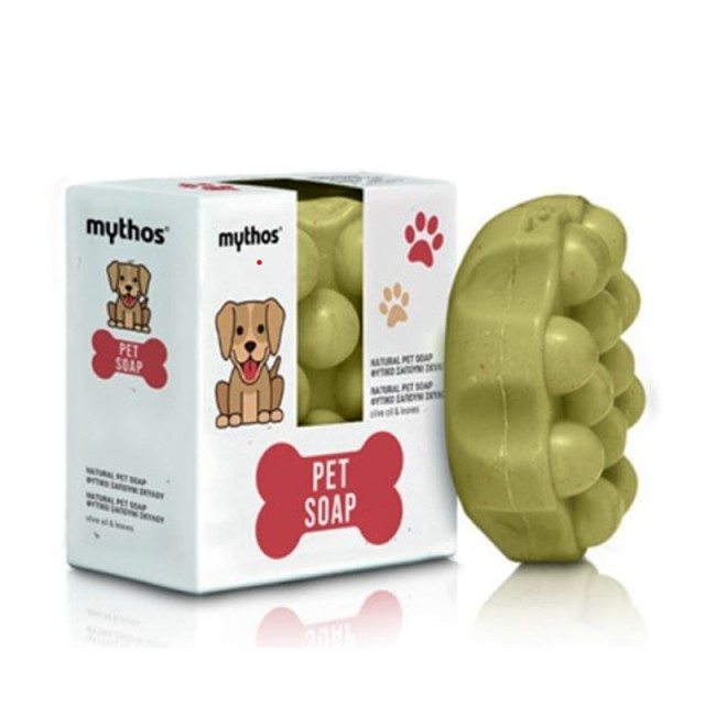 Mythos Pet Soap Φυτικό Σαπούνι Σκύλου με Ελαιόλαδο & Βούτυρο Καριτέ, 100g