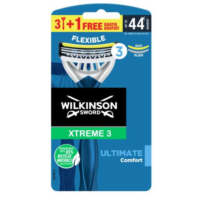 Wilkinson 3+1 Xtreme Ultimate Plus, Ξυραφάκια 4τμχ