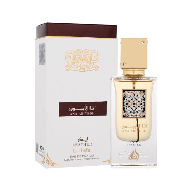 Lattafa Unisex Ana Abiyedh Leather Eau De Parfum Spray, Άρωμα για Άνδρες, 100ml