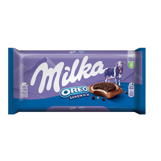 Milka Σοκολάτα Γάλακτος Oreo Choco, 100gr