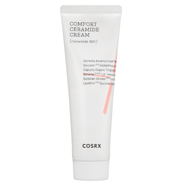 COSRX Balancium Comfort Ceramide Cream, Μη Λιπαρή, Ελαφριά αλλά Πλούσια Ενυδατική Κρέμα για Αποκατάσταση στο Ταλαιπωρημένο & Ευαίσθητο Δέρμα & Δέρμα Ταλαιπωρημένο από Ακμή, 80g