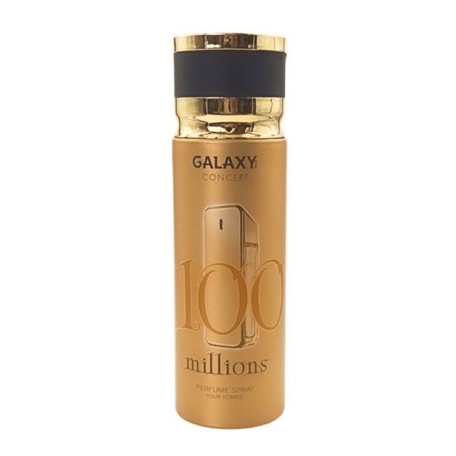 Galaxy Plus Concept 100 Millions Perfume Spray Pour Homme, Αποσμητικό για Άνδρες, 200ml