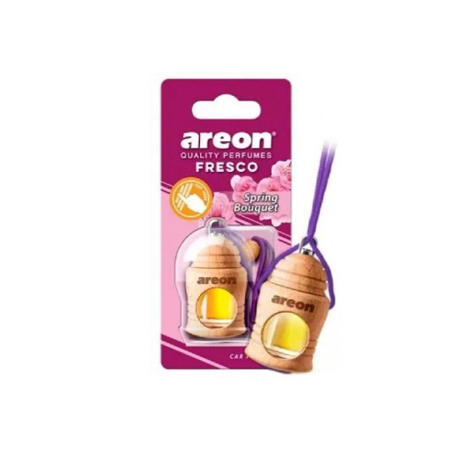 Areon Fresco Spring BouquetBubble Gum, Κρεμαστό Αρωματικό Αυτοκινήτου, 4ml