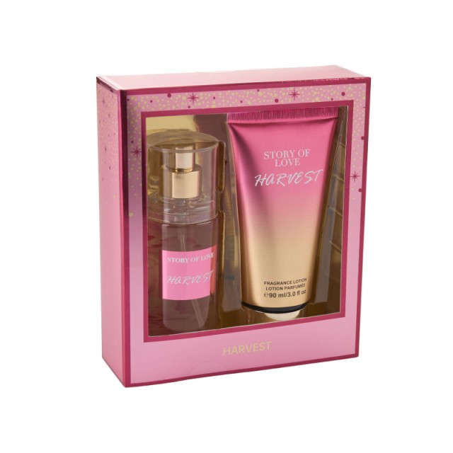 Story Of Love Set Gift Harvest Body Mist 88ml & Body Lotion 90ml