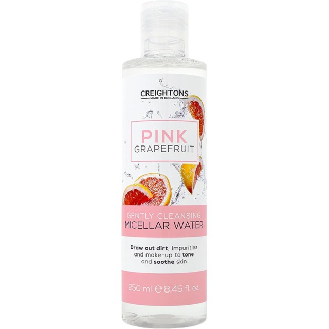 CREIGHTONS Micellar Water Pink Grapefruit, Νερό για Ντεμακιγιάζ & Καθαρισμό Προσώπου, 250ml