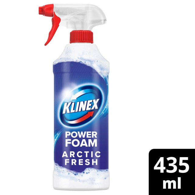 Klinex Spray Foam Arctic, Καθαριστικό Spray Αφρού Για Καθαρισμό Μπάνιου, 435ml