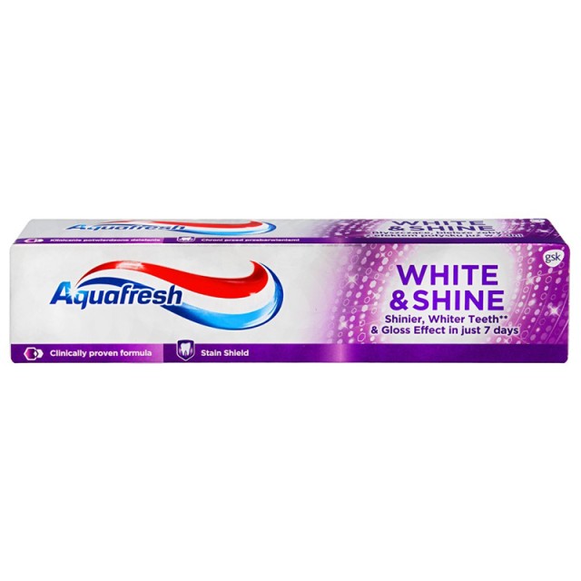 Aquafresh White & Brilliant, Οδοντόκρεμα με Λευκαντική Δράση, 75ml