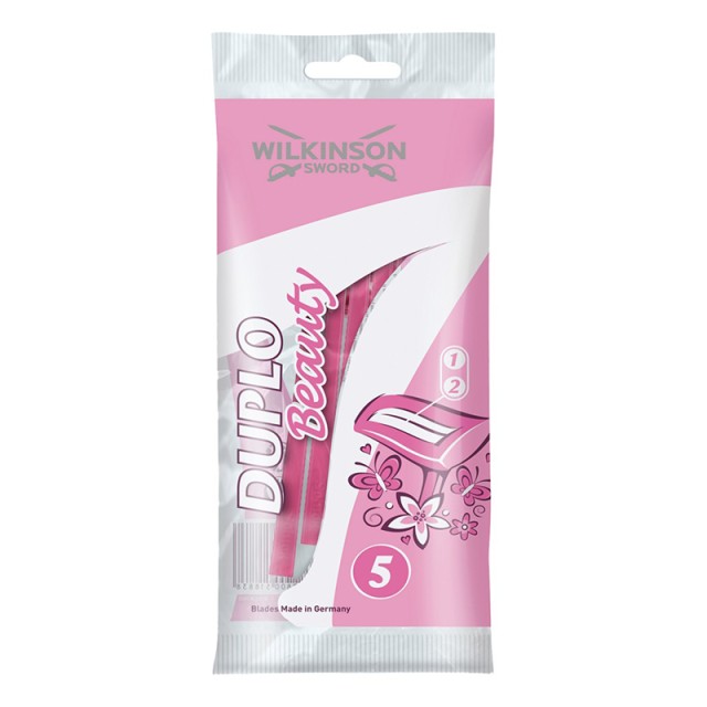 Wilkinson Sword Duplo Beauty, Ξυραφάκια Μίας Χρήσης, 5τεμ.