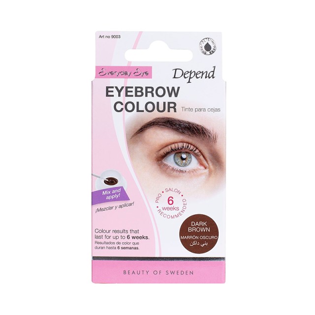 Depend Eyebrow Colour Dark Brown, Βαφή Φρυδιών