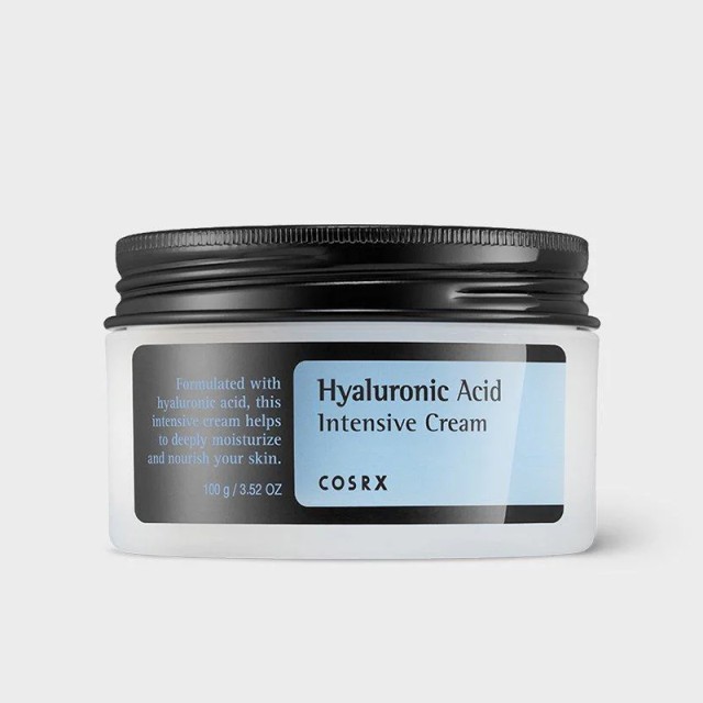 COSRX Hyaluronic Acid Intensive Cream, Κρέμα Εντατικής Ενυδάτωσης που Προλαμβάνει & Αντιμετωπίζει τις Λεπτές Γραμμές & Ρυτίδες για Ξηρό & Aφυδατωμένο δέρμα, 100ml