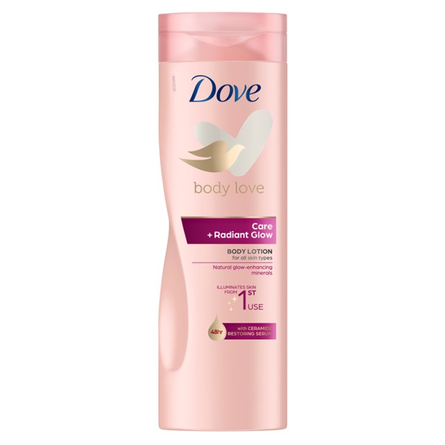 Dove Body Lotion Care & Glow, Λοσιόν Σώματος Για Θρέψη, Ενυδάτωση & Διακριτική Λάμψη, 400ml