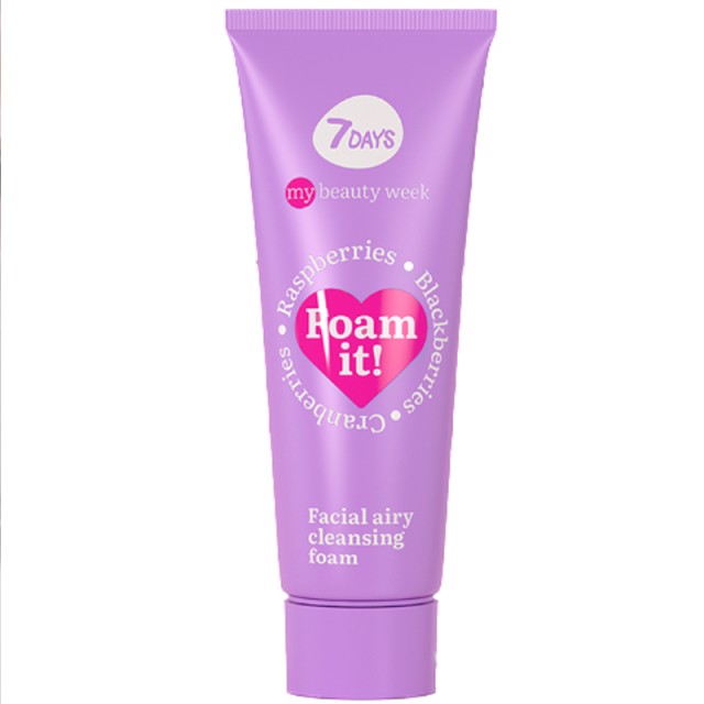 7DAYS MB Foam It Facial Airy Cleansing Foam, Αέρινος Αφρός Καθαρισμού Προσώπου Foam It!, 80ml