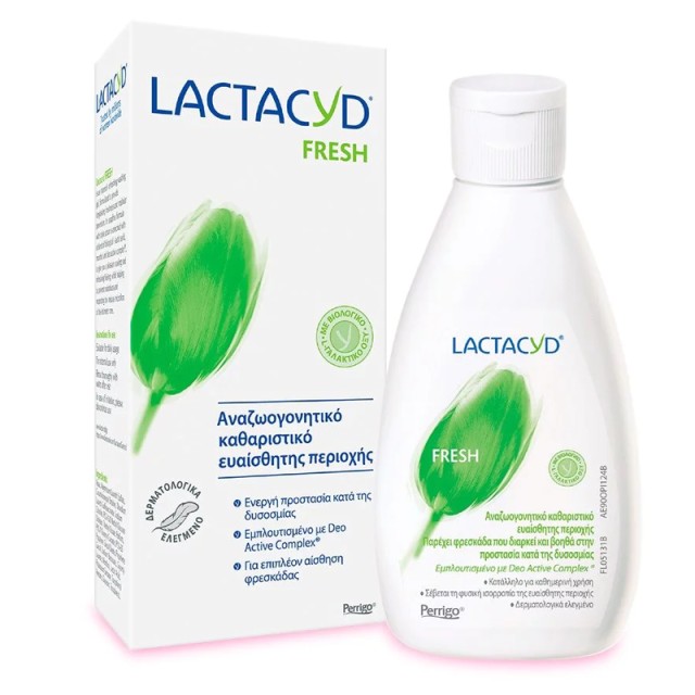 Lactacyd Extra Fresh Washing Gel Καθαρισμού της Ευαίσθητης Περιοχής για Φρεσκάδα, 200ml