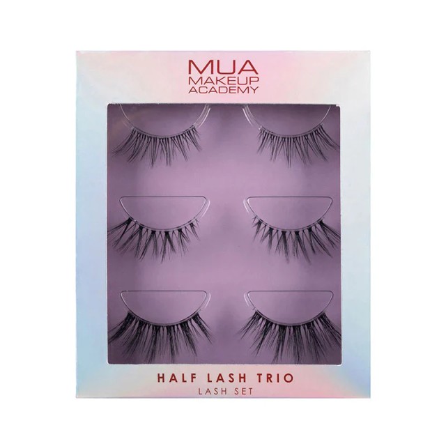 MUA Half Lash Trio, Τεχνητές Βλεφαρίδες, 1 σετ