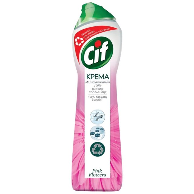 Cif Κρέμα Γενικού Καθαρισμού Pink Flowers, 500ml