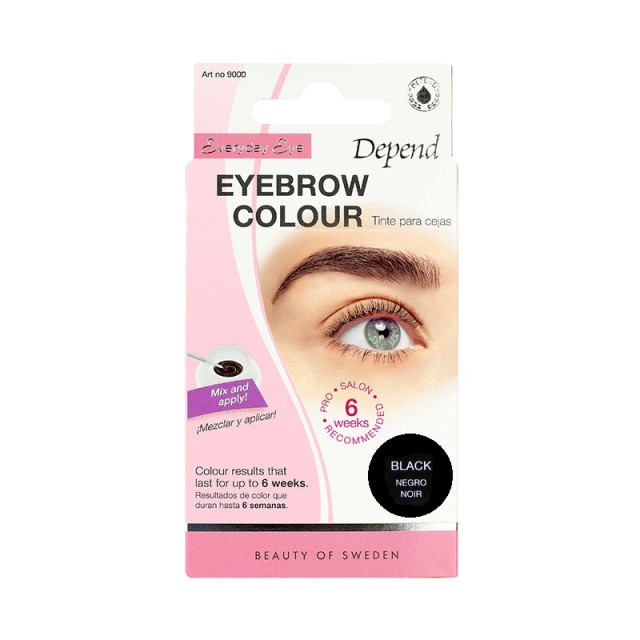 Depend Eyebrow Colour Black, Βαφή Φρυδιών