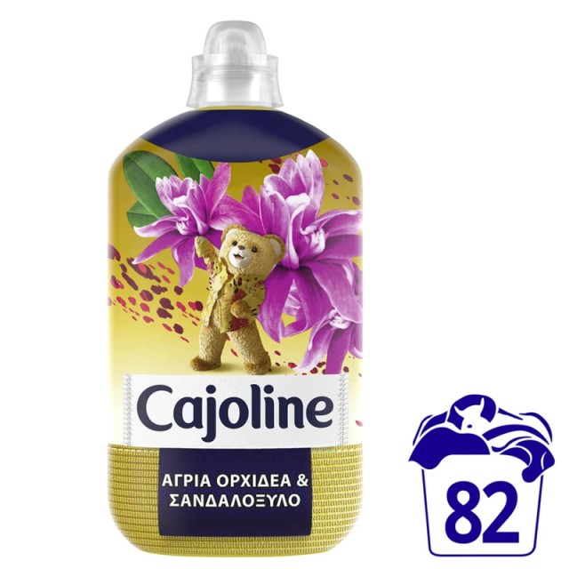 Cajoline Intence Care Gold, Άγρια Ορχιδέα & Σανταλόξυλο, Συμπυκνωμένο Μαλακτικό Ρούχων, 82 μεζούρες, 1.725ml