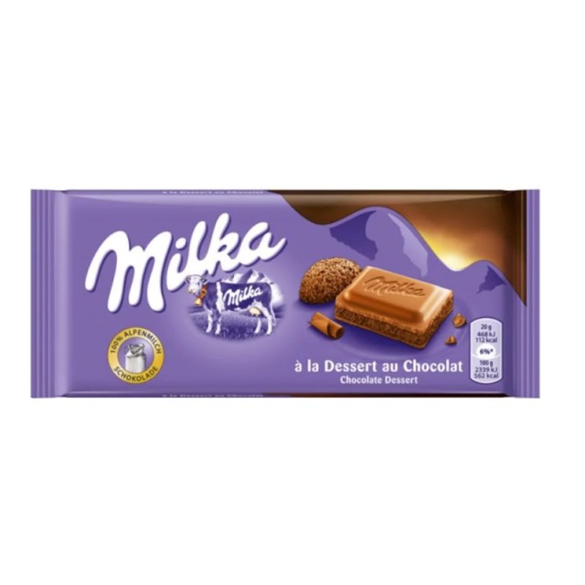 Milka Σοκολάτα Γάλακτος Dessert, 100gr