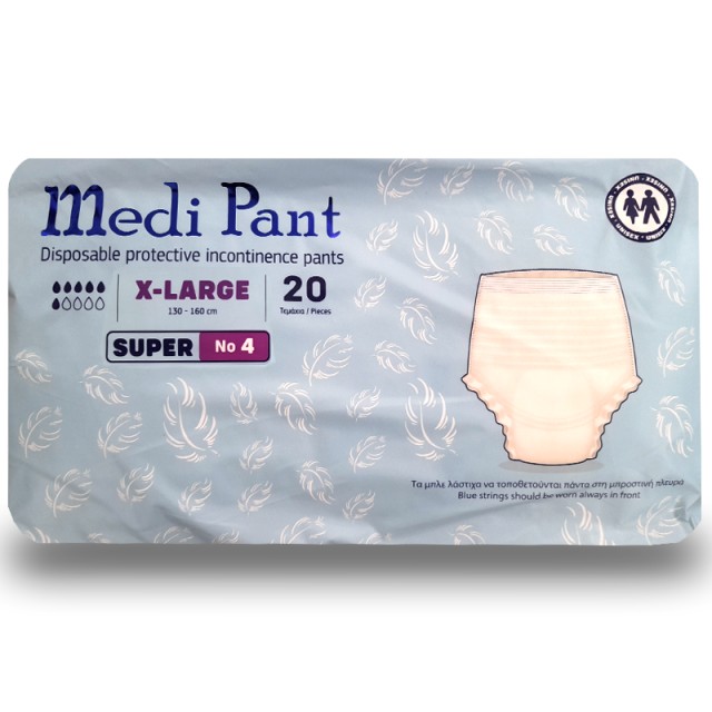 Medipant Super, Εσώρουχα Ακράτειας No4 X-Large, 20τμχ