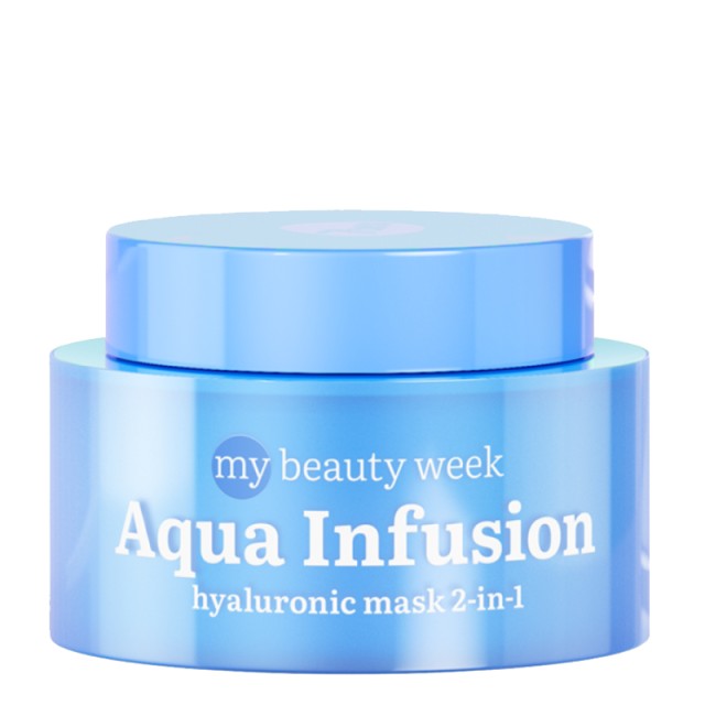 7DAYS MB Aqua Infusion Hyaluronic Mask 2in1, Μάσκα προσώπου 7DAYS Aqua Infusion - Express Hydration, 50ml