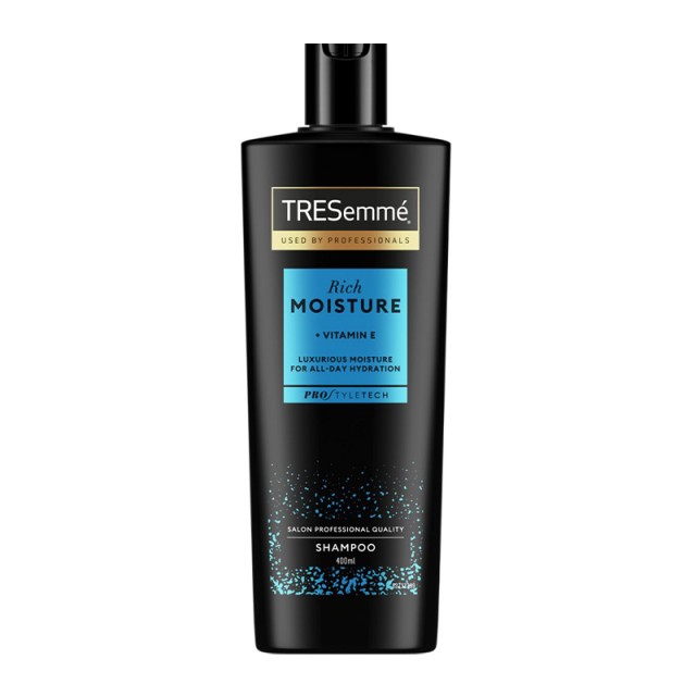 Tresemme Rich Moisture Σαμπουάν με Βιταμίνη Ε για Βαθιά Ενυδάτωση στα Ξηρά Μαλλιά, 400ml