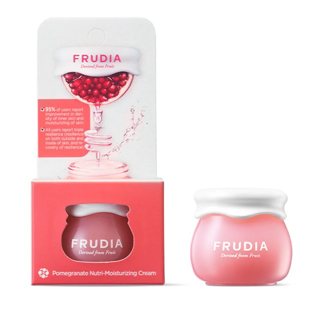 FRUDIA Pomegranate Nutri-Moisturizing Cream Mini, Eνυδατική Κρέμα Προσώπου με Εκχύλισμα Ροδιού Mini 10gr