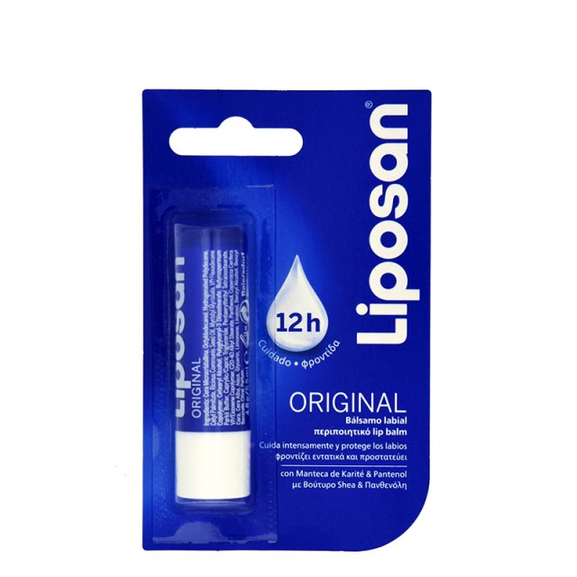 Liposan Original Lip Balm, Περιποιητικό Βάλσαμο Χειλιών για Ενυδάτωση & Θρέψη, 4.8gr