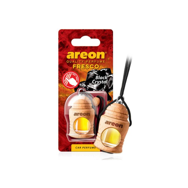 Areon Fresco Black Crystal, Κρεμαστό Αρωματικό Αυτοκινήτου, 4ml