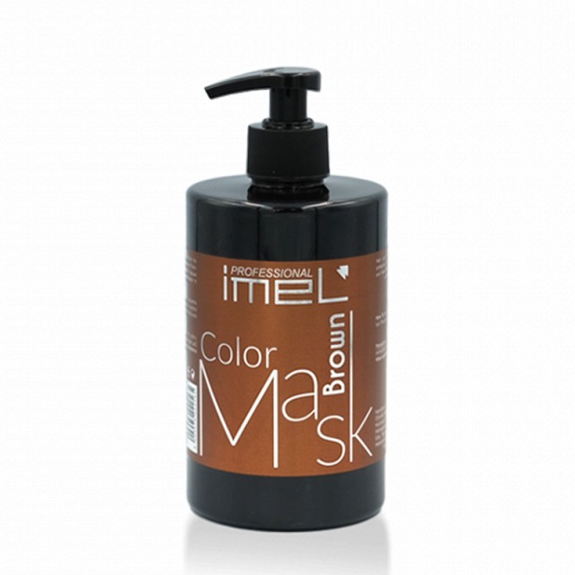 Imel Brown Color Mask, Χρωμομάσκα Μαλλιών, 500ml