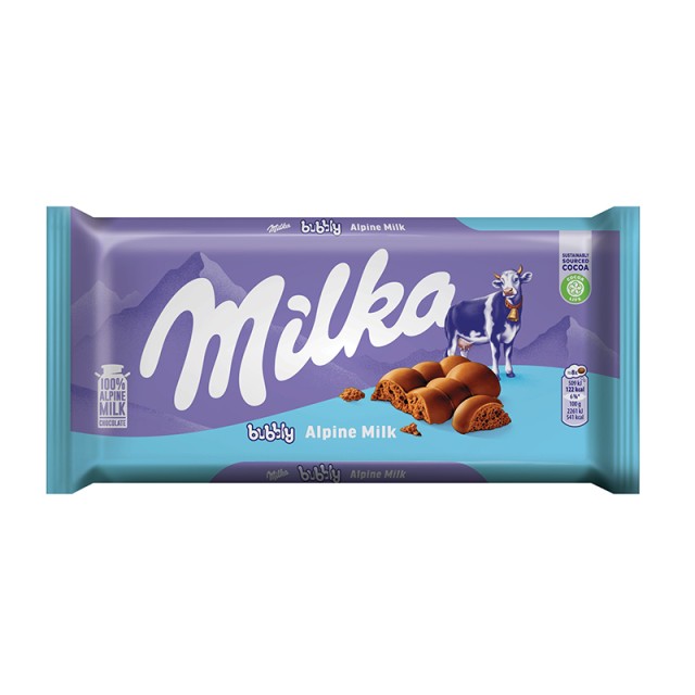 Milka Σοκολάτα Γάλακτος Alpine, 100gr