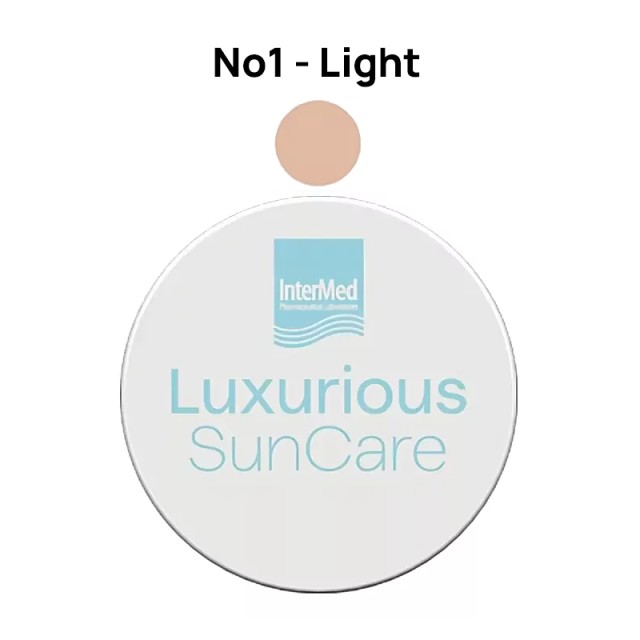 Intermed Luxurious SunCare Silk Cover BB Compact SPF50+ 01 Light, BB Πούδρα Υψηλής Αντηλιακής Προστασίας σε Compact Mορφή, 12g