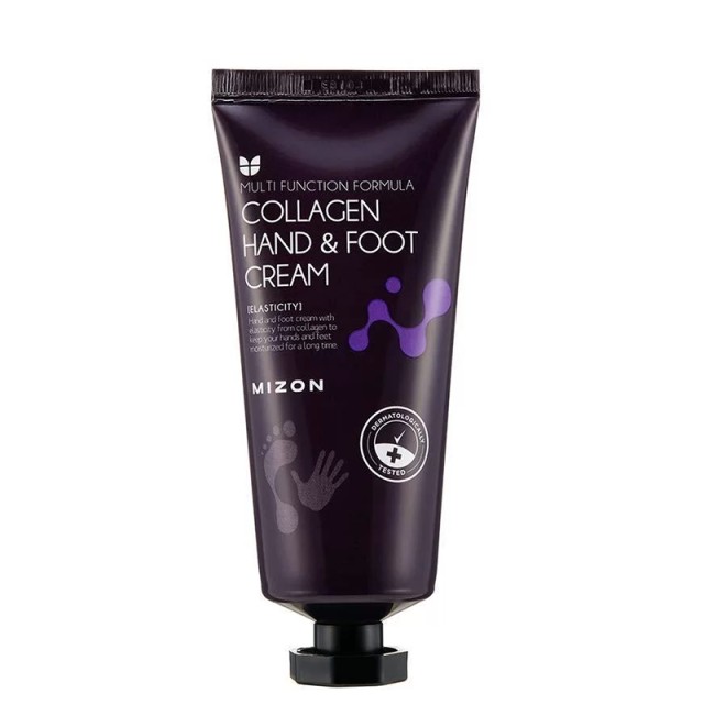 MIZON  Hand And Foot Cream (Collagen) Θρεπτική, ενυδατική κρέμα για χεριών και ποδιών  με κολλαγόνο, 100ml