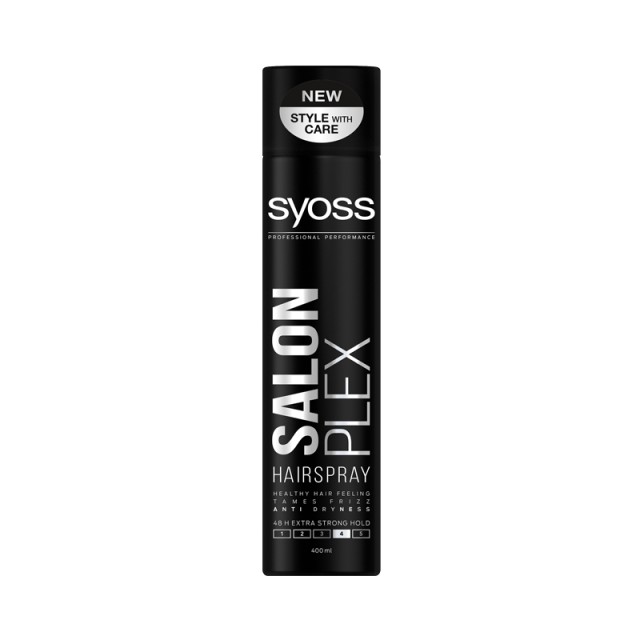 Syoss Salonplex Hairspray, Λακ Μαλλιών για Πολύ Δυνατό Κράτημα & Κατά του Φριζαρίσματος, 400ml